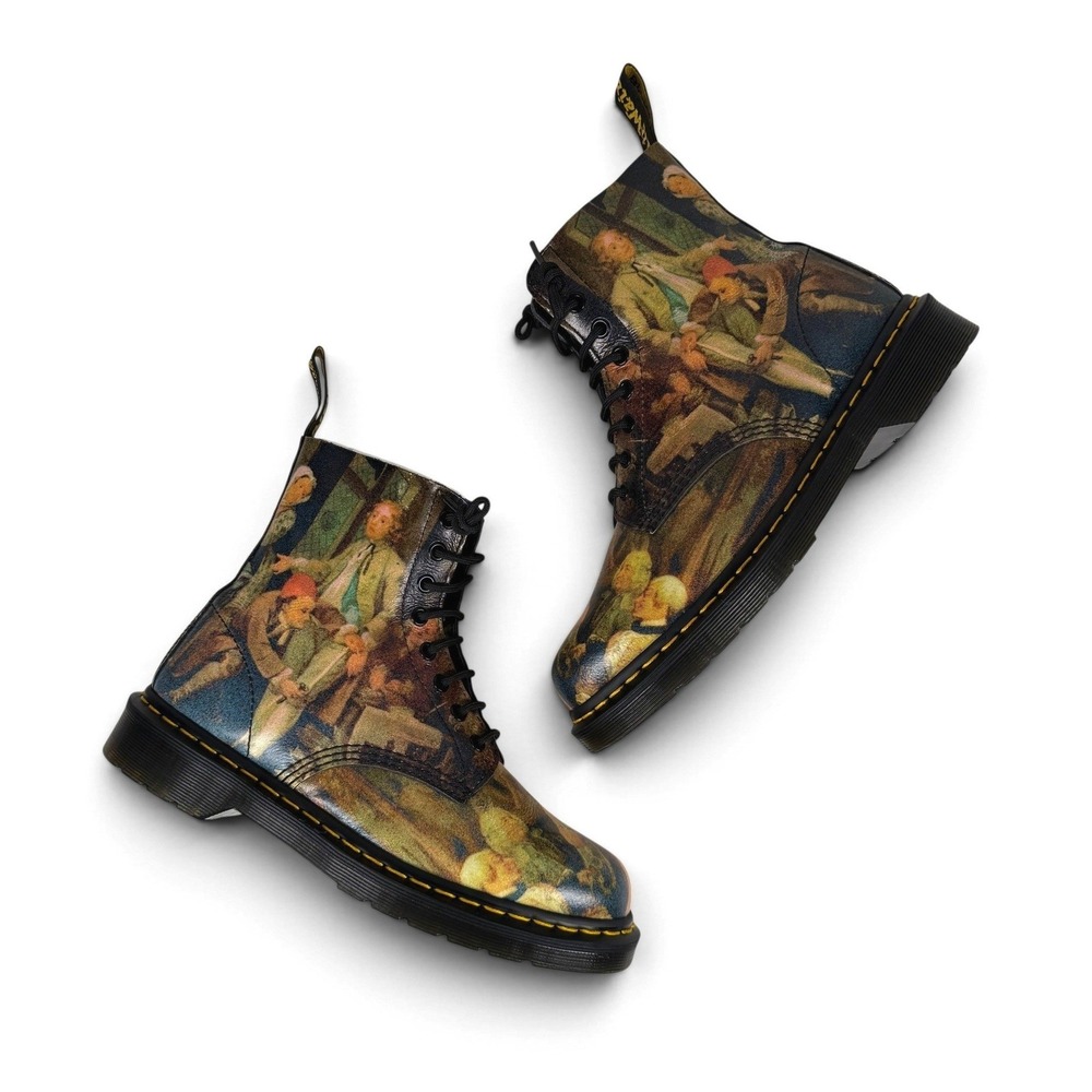 Dr. Martens Pascal Boots Museum Edition William Hogarth A‎ Rakes Progress Mens 9